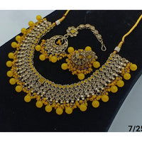 FS Collection Gold Plated Crystal Stone Necklace Set