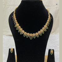 FS Collection Gold Plated AD Stone Necklace Set