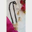 FS Collection Gold Plated AD Stone Long Necklace Set