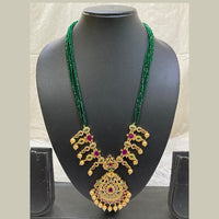 FS Collection Gold Plated AD Stone Long Necklace Set