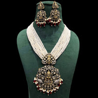 FS Collection Gold Plated Temple Necklace Set