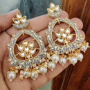 FS Collection Gold Plated Meenakari Dangler Earrings