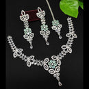 FS Collection Silver Plated Austrian Stone Necklace Set