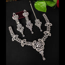 FS Collection Silver Plated Austrian Stone Necklace Set