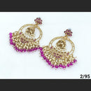 FS Collection Gold Plated Beads Dangler Earrings