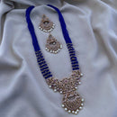 FS Collection Gold Plated AD And Pearl Necklace Set