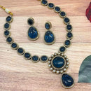 FS Collection Gold Plated Monalisa Necklace Set