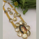 FS Collection Gold Plated Beads Long Necklace Set