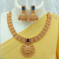 FS Collection Gold Plated Temple Necklace Set