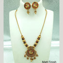FS Collection Gold Plated Pota Stone Necklace Set