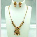FS Collection Gold Plated Pota Stone Necklace Set