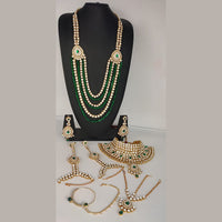 FS Collection Gold Plated Austrian Stone Beads Bridal Set