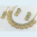 FS Collection Gold Plated Crystal Stone Necklace Set