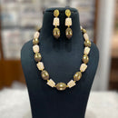 FS Collection Gold Plated Beads Necklace Set