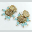 FS Collection Gold Plated Jhumki Earrings