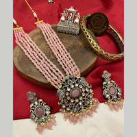 Fs Collection 2 Tone AD And Beads Necklace Set