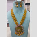 FS Collection Gold Plated Austrian Stone And Beads Necklace Set