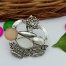 FS Collection Oxidised Plated Adjustable Ring