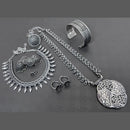 FS Collection Oxidised Plated Jewellery Combo