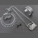 FS Collection Oxidised Plated Jewellery Combo