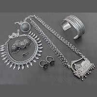 FS Collection Oxidised Plated Jewellery Combo