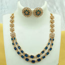 FS Collection Gold Plated Crystal Stone Necklace Set
