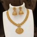 FS Collection Gold Plated Temple Necklace Set