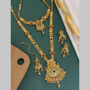 FS Collection Gold Plated Pota Stone Necklace Combo