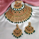FS Collection Gold Plated Austrian Stone Choker Necklace Set