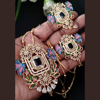FS Collection Gold Plated AD Chain Pendent Set