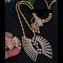 FS Collection Gold Plated AD Chain Pendent Set