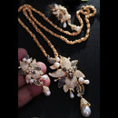 FS Collection Gold Plated AD Chain Pendent Set
