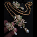 FS Collection Gold Plated AD Chain Pendent Set