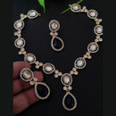 FS Collection Gold Plated AD Necklace Set