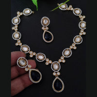 FS Collection Gold Plated AD Necklace Set