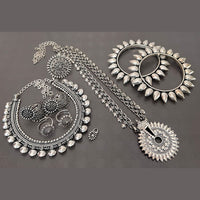 FS Collection Oxidised Plated Jewellery Combo