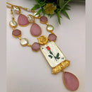 FS Collection Gold Plated Mother Of Pearls Necklace Set