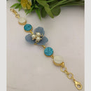 FS Collection Gold Plated Pearl Bracelet