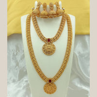 FS Collection Gold Plated Temple Necklace Combo