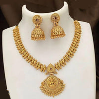 FS Collection Gold Plated Temple Necklace Set