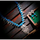FS Collection Oxidised Plated Necklace Set