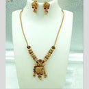 FS Collection Gold Plated Pota Stone Necklace Set