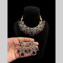 FS Collection Gold Plated Crystal Stone Necklace Set