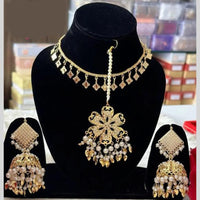 FS Collection Gold Plated Beads Necklace Set