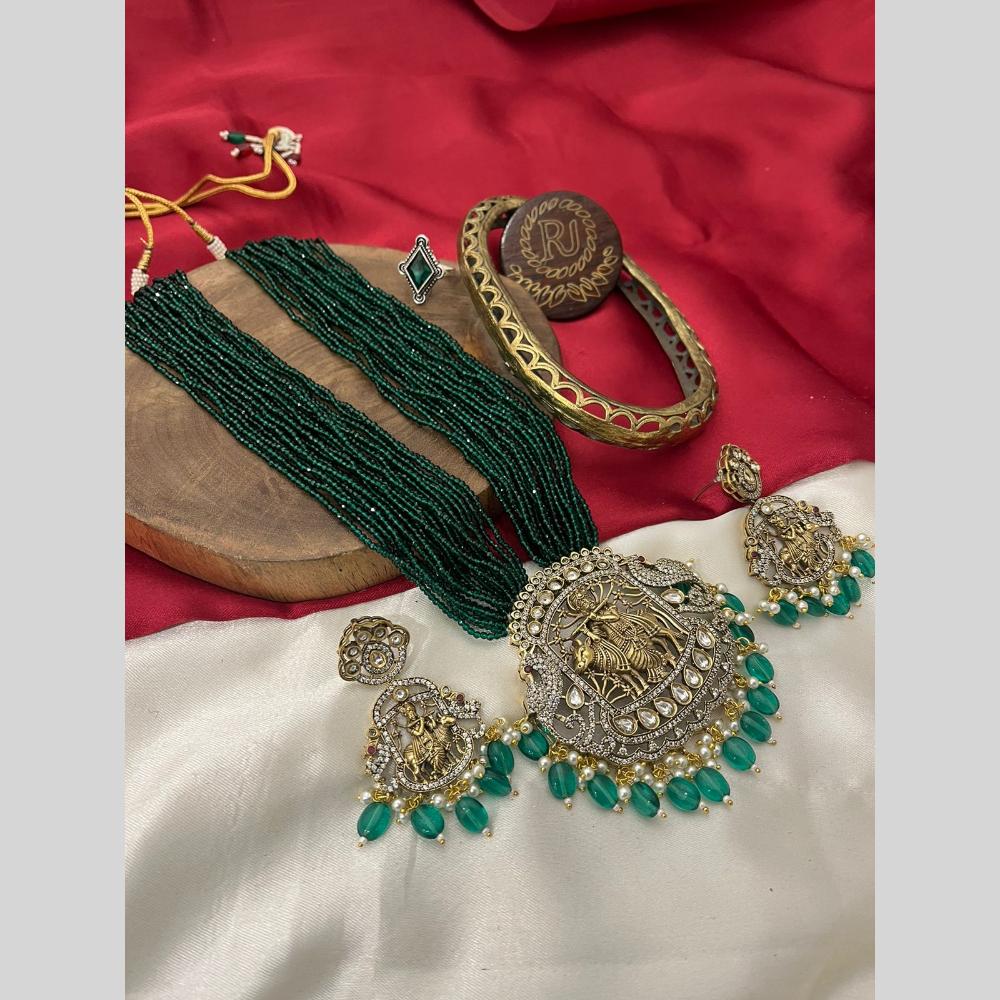 FS Collection Gold Plated Necklace Set