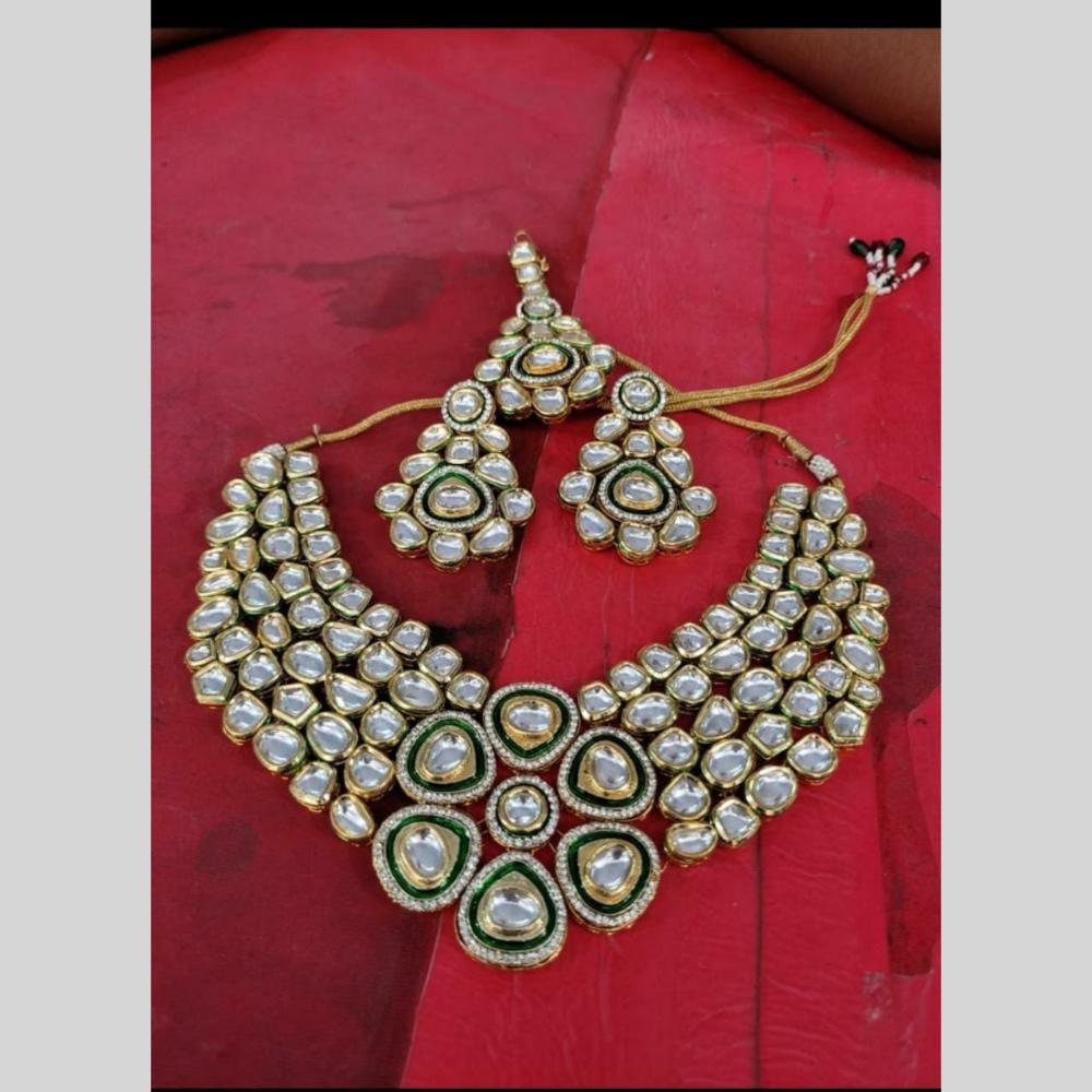 FS Collection Gold Plated Necklace Set