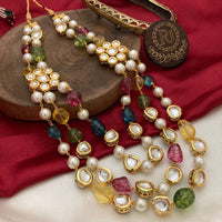 FS Collection Gold Plated Necklace Set