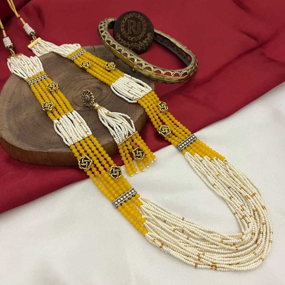 FS Collection Gold Plated Pearl Necklace Set