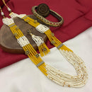 FS Collection Gold Plated Pearl Necklace Set