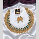 FS Collection Gold Plated Pota Stone Necklace Set
